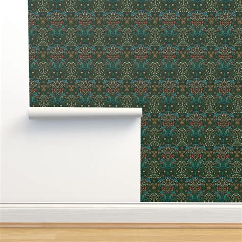 Blackthorn by William Morris, Wallpaper | Spoonflower