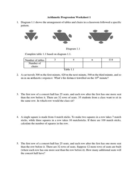 Image result for Arithmetic Progression Practice Problems