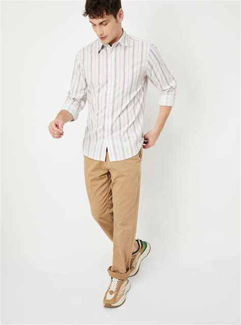 Buy Men Striped Slim Fit Shirt Online at just Rs. 1199.0 ...