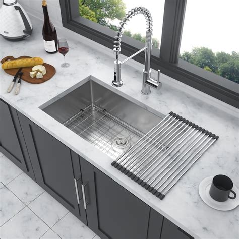 Tatayosi Undermount Kitchen Sink 32inch x 18inch x 9inch Stainless ...