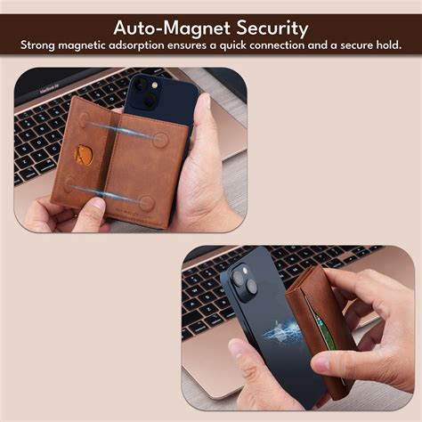 UrbanMag Secure MagSafe Tri-Fold Cardholder - Tan