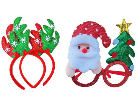 Forty Wings 1 Pcs Assorted Colour Christmas Hairband With Santa Claus ...