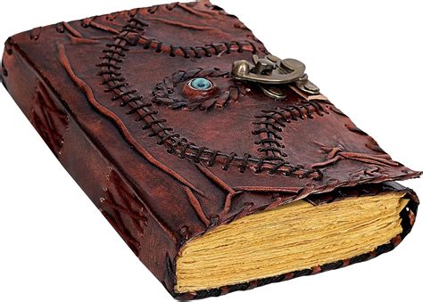 Buy Vintage Hocus Pocus Book of Spells Leather Journal Evil Eye Diary ...