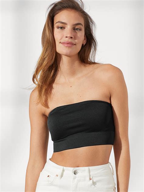 Buy H&M Women Black Seamless Bandeau Bra 0818614001 - Bra for Women ...