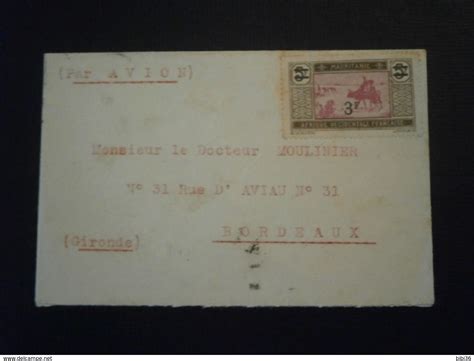 Lettres & Documents - AOF MAURITANIE SENEGAL TIMBRE LETTRE ENVELOPPE COVER AVION SAINT LOUIS ...