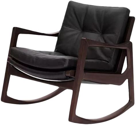 娅乔 美式 实木皮艺 餐椅 高档餐厅家用 意式简约 软包靠背 休闲椅