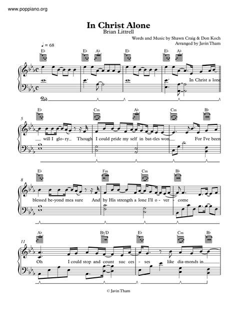 hymn-In Christ Alone Sheet Music pdf, - Free Score Download ★