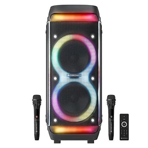 Zebronics Trolley DJ Speaker, 200W, Upto 9 Hours Playback, Dual 25.4cm ...