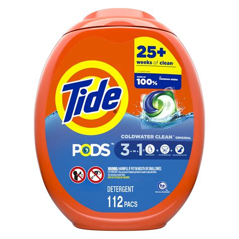 Tide Pods Laundry Detergent Original Scent, 112 Count - Walmart.com