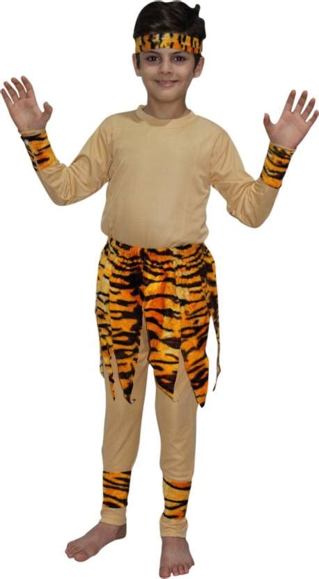 KAKU FANCY DRESSES Mowgli With Skin Track Suit Kids Costume Wear Price ...