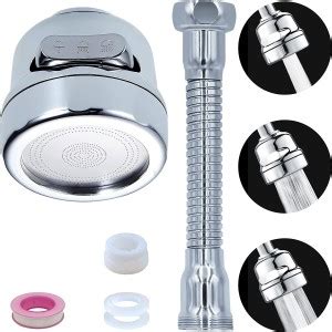 Epsilon Stainless Steel 360° Rotatable Faucet Aerator Sprayer Nozzle ...