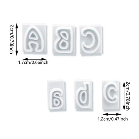 FVVMEED Mini 64 Piece Plastic Alphabet Cookie Cutter Set Fondant Letter ...