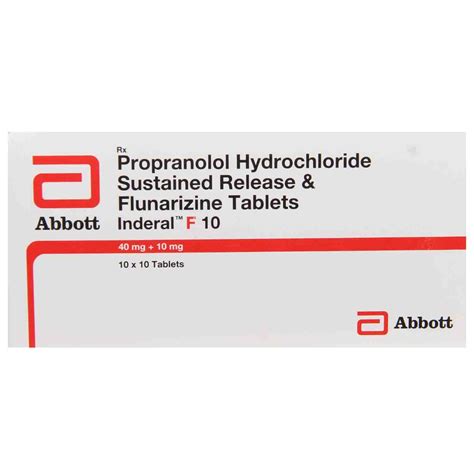Inderal F 10 Tablet | Uses, Side Effects, Price | Apollo Pharmacy