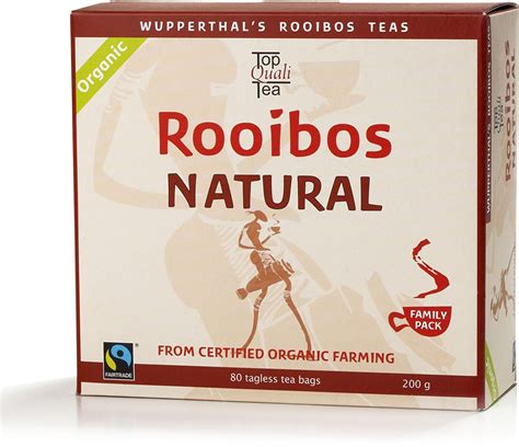 Rooibos Certified Organic Fair Trade South African Red Bush Tea Bags ...