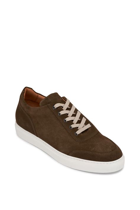 Harrys of London - Nimble Military Green Suede Sneaker