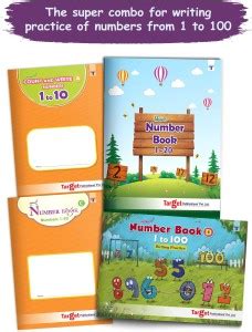 Number Writing Books For Kids 1 To 100 | LKG Writing Books | 2 To 5 ...