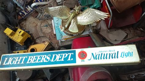Anheuser Busch Natural Light Beer Sign For Sale in Corrigan, TX