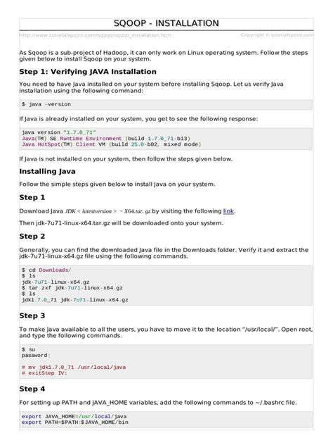 Image result for Sqoop Tutorial PDF