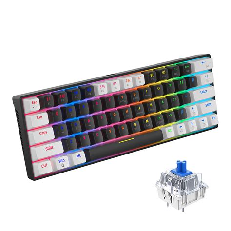 Buy ROCK POW 60% Wired Mechanical Gaming Keyboard, RGB Backlit Ultra ...