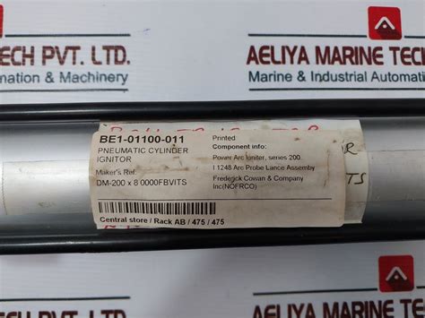 Mead Fluid Dynamics Dm-200X8.0000Fbvits Pneumatic Cylinder Ignitor ...