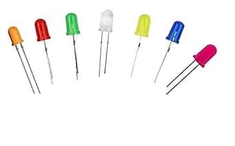 GoBagee® BRANDED 5mm Diffused 20 pcs each of 7 Color LED (Light ...