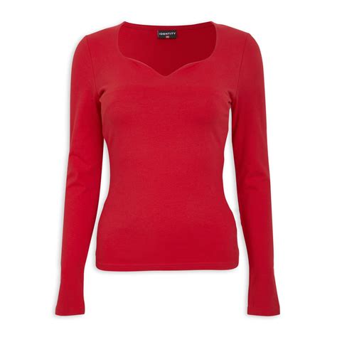 Red Long Sleeve T-shirt (3154017) | Identity