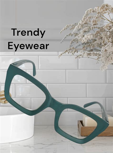 Green retro syle Eyeglasses Spectacle London Retro 38713 with Power AN ...