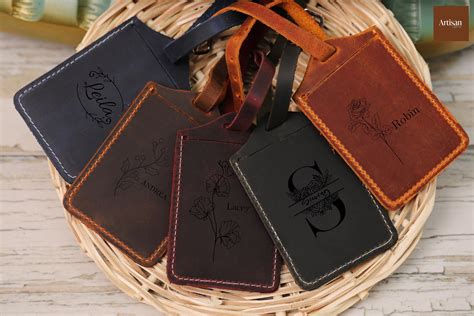 Personalized Leather Luggage Tags , Leather Luggage Tags, Luggage Tags ...