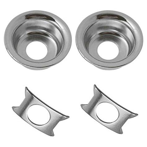 WHIZZO Pack of 2 Iron Jack Socket Plate Cup for Telecaster Electric ...