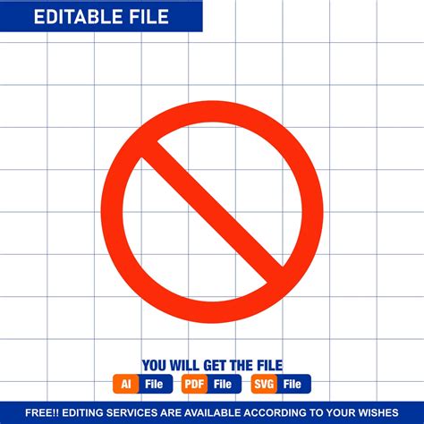 Buy Restricted Symbol SVG Banned Symbol SVG No Symbol Prohibition Sign ...