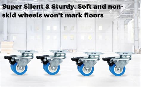 Aviksha Enterprise Wheels for Furniture/Bed | Set of 4 | 2 inch Heavy ...