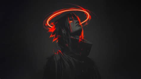 Sasuke Uchiha Wallpaper 4K, Dark aesthetic, Artwork, 5K, 8K