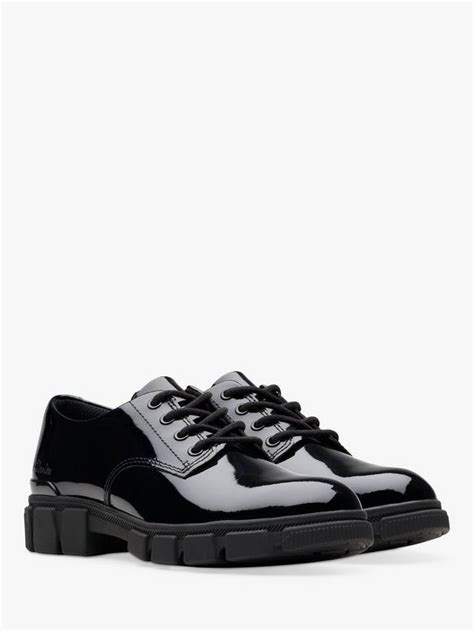 Clarks Kids' Evyn Lace School Shoes, Black