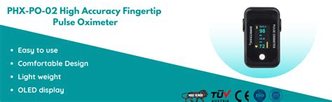 AmbiTech PHX-PO-02 High Accuracy Fingertip Pulse Oximeter with OLED ...