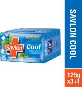 Buy SAVLON COOL BUY 3 GET 1 FREE MENTHOL GLYCERINE SOAP 125 G Online ...