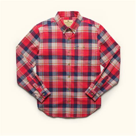 Men's Red Plaid Workshirt Flannel - by Buffalo Jackson Trading Co