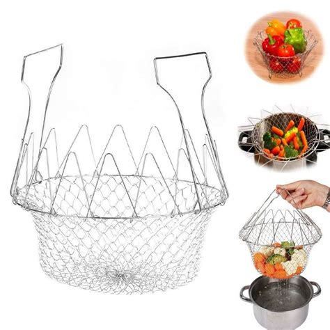 Foldable Strainer Chef Basket – HalfPe