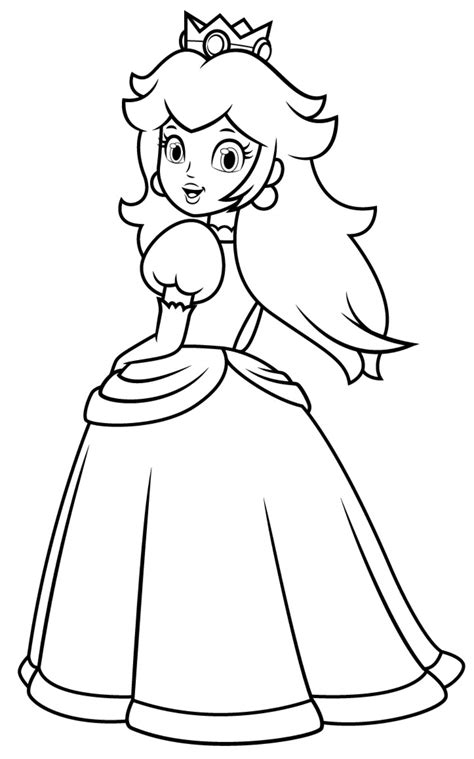 Princess Peach Coloring pages (Super Mario's Lover) - ColoringLive.com