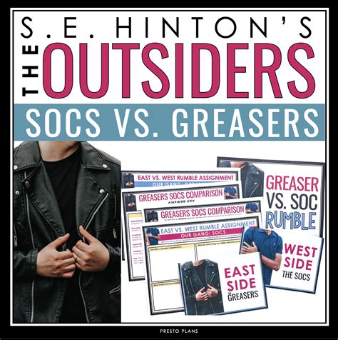 The Outsiders Activity - Greasers vs. Socs Rumble Interactive Class Ac ...