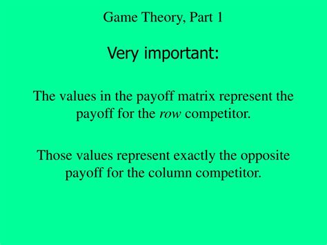 Game Theory In Politics