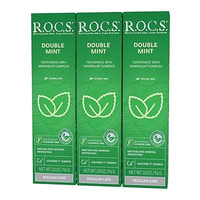 R.O.C.S. Double Mint Toothpaste - Mineralin Complex | Ubuy India