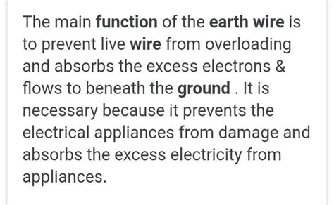 what is the function of earth wire? why it is necessary to earth ...