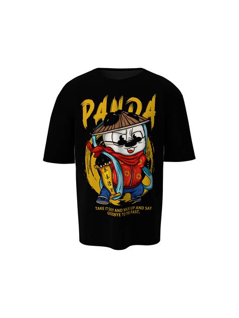 Dashing Panda Oversized T-Shirt | Bold Graphic Streetwear Energy ...