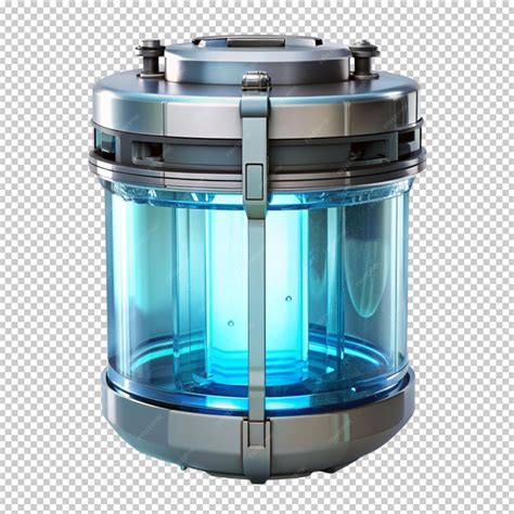 Sci fi water clean container on transparent background | Premium AI ...