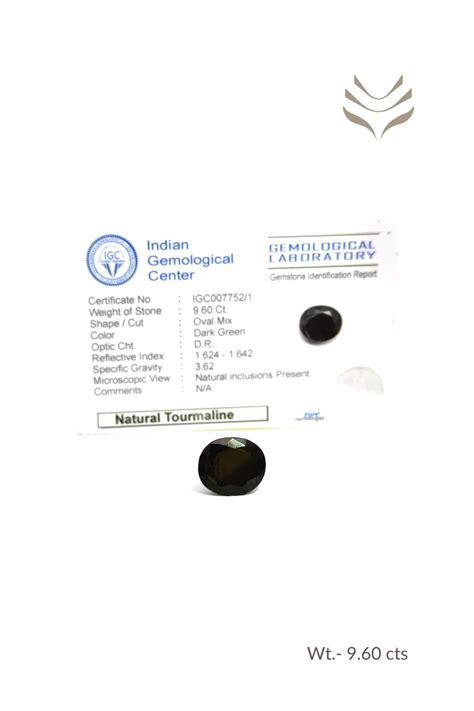 Light-Coded Green Tourmaline- 9.60 Ct – Vani Kabir Studio