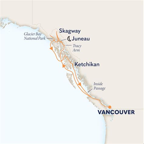 7-DAY ALASKA INSIDE PASSAGE Cruise Itinerary | Holland America
