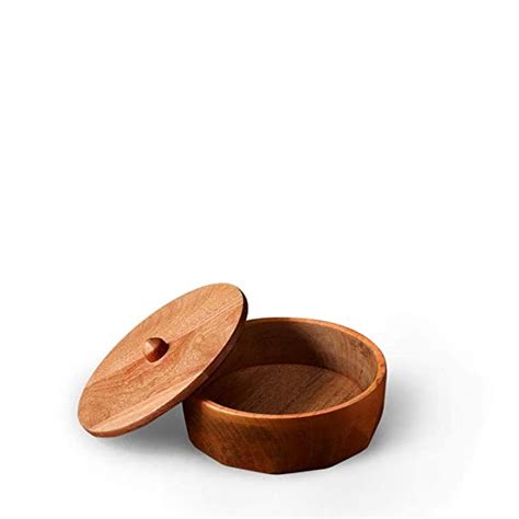 Ellementry Wood Roti Box with Lid- 1 Piece, Brown : Amazon.in: Home ...