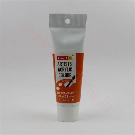 htconline.in| Camlin Artist Acrylic Colour 40ml SR2 Permanent Orange ...