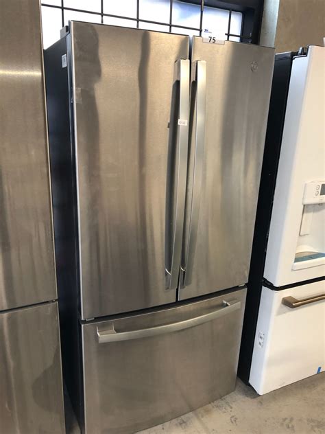 GE STAINLESS STEEL FRENCH DOOR FRIDGE/FREEZER COMBO MODEL GWE19JSLPFSS ...