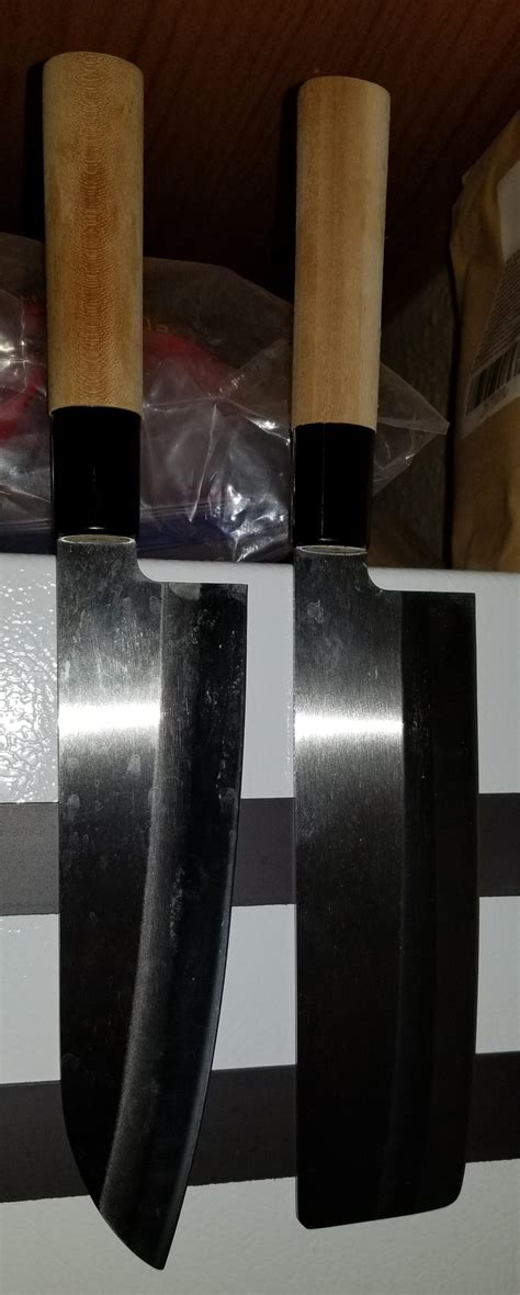 $3 Japanese knives from Daiso. Super sharp after 2 years. I use these only when I need a sharp ...